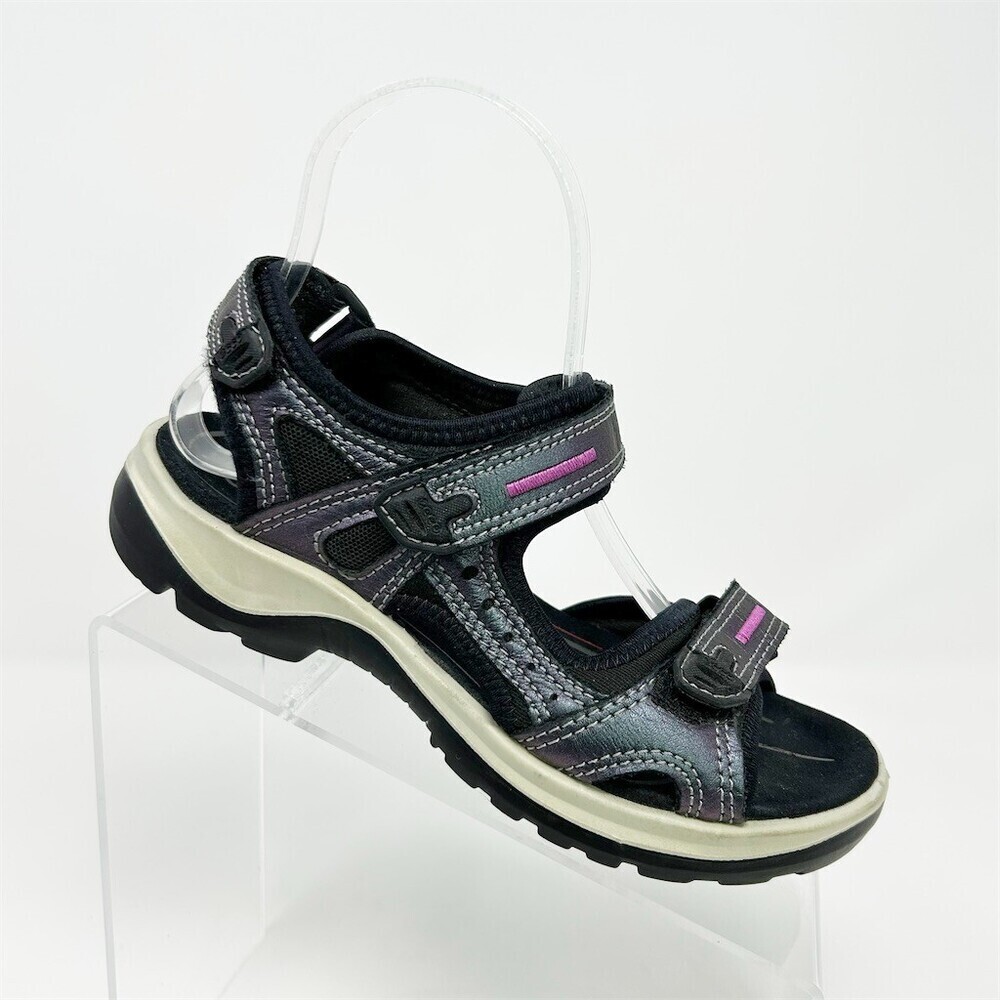 ECCO Offroad Yucatan Women's Sport Outdoor Sandals Purple Hook & Loop Size 36